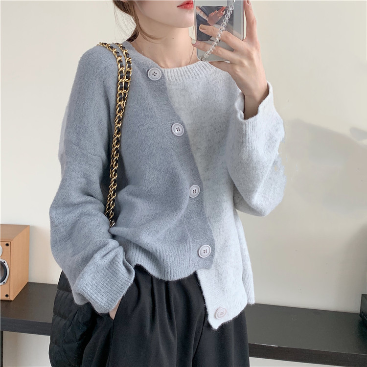 レディースカーディガン ニットカーディガン ミドル丈 セーター トップス