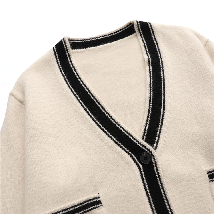 レディースカーディガン レディース ショート丈カーディガン 長袖ニットセーター