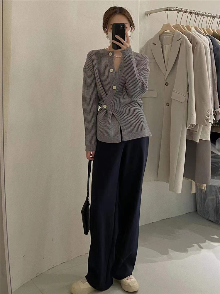 レディースカーディガン ミドル丈カーディガン厚手暖かカーディガン　アウトドアにもおすすめ