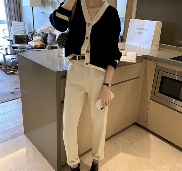 レディースカーディガン 秋冬新作 ショート丈 レトロ風 ケーブル編み Vネック カーディガン