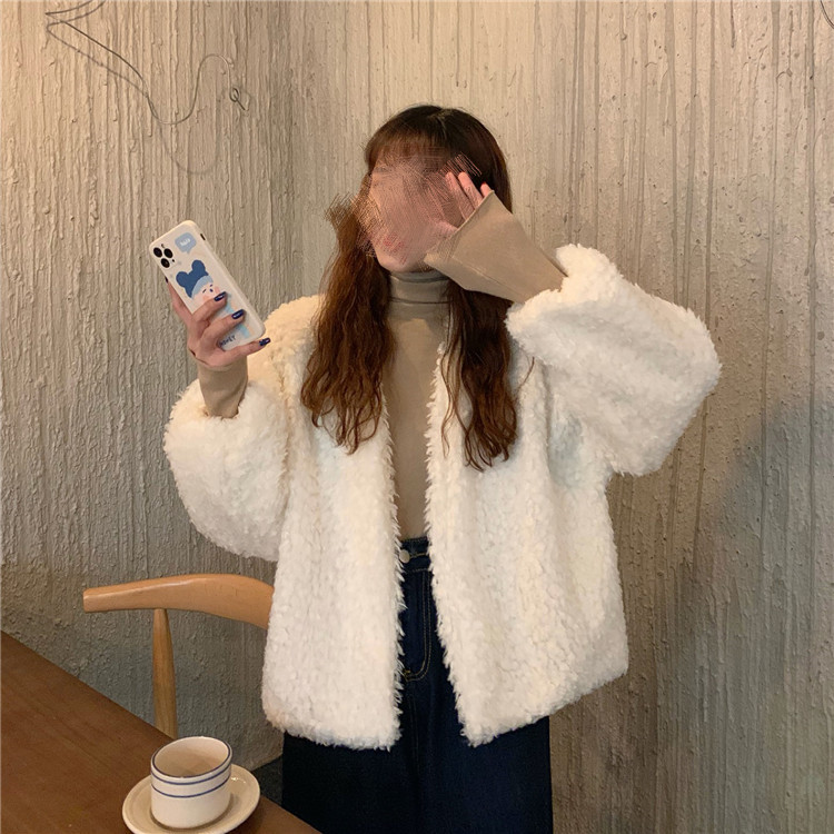 レディースカーディガン 冬の重ね着に最適 ミドル丈ふわもこカーディガン 暖かい厚手