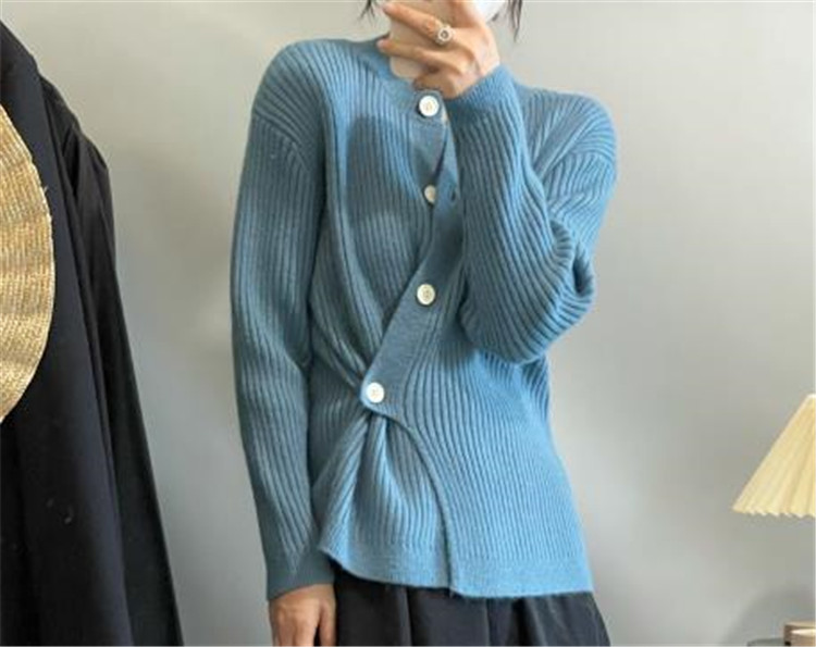 レディースカーディガン ミドル丈カーディガン厚手暖かカーディガン　アウトドアにもおすすめ