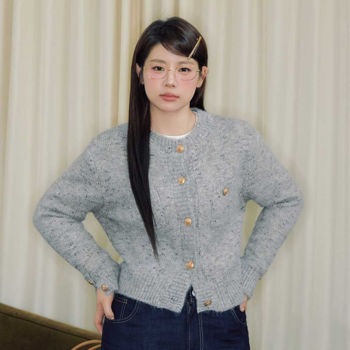 ニットカーディガン ニットカーディガン ふんわり質感 贅沢モヘアカーディガン