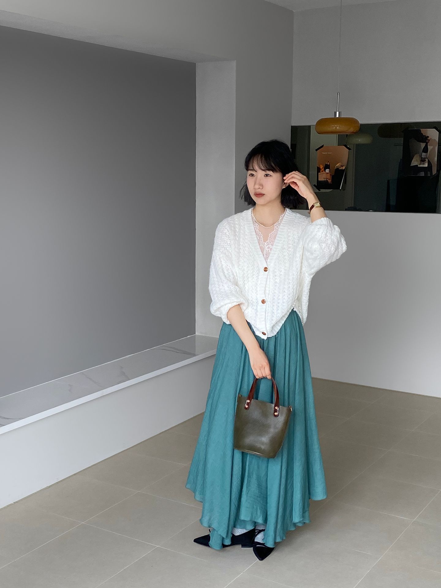 ニットカーディガン ふわり優しいモヘアカーディガン