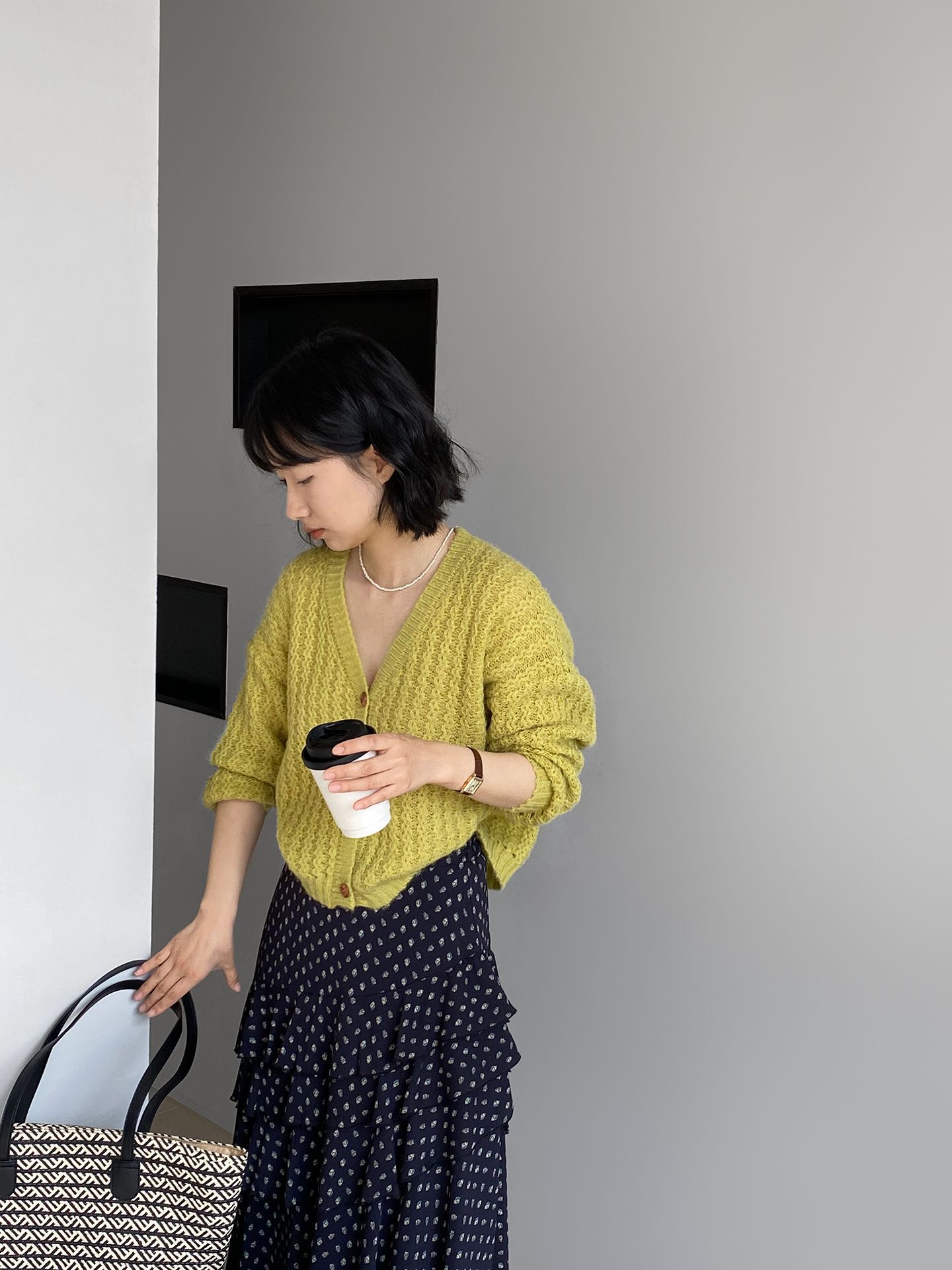 ニットカーディガン ふわり優しいモヘアカーディガン