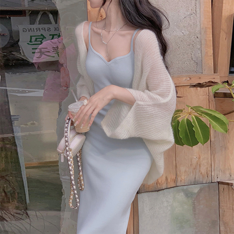 ニットカーディガン ふわり包む天使のモヘアカーディガン