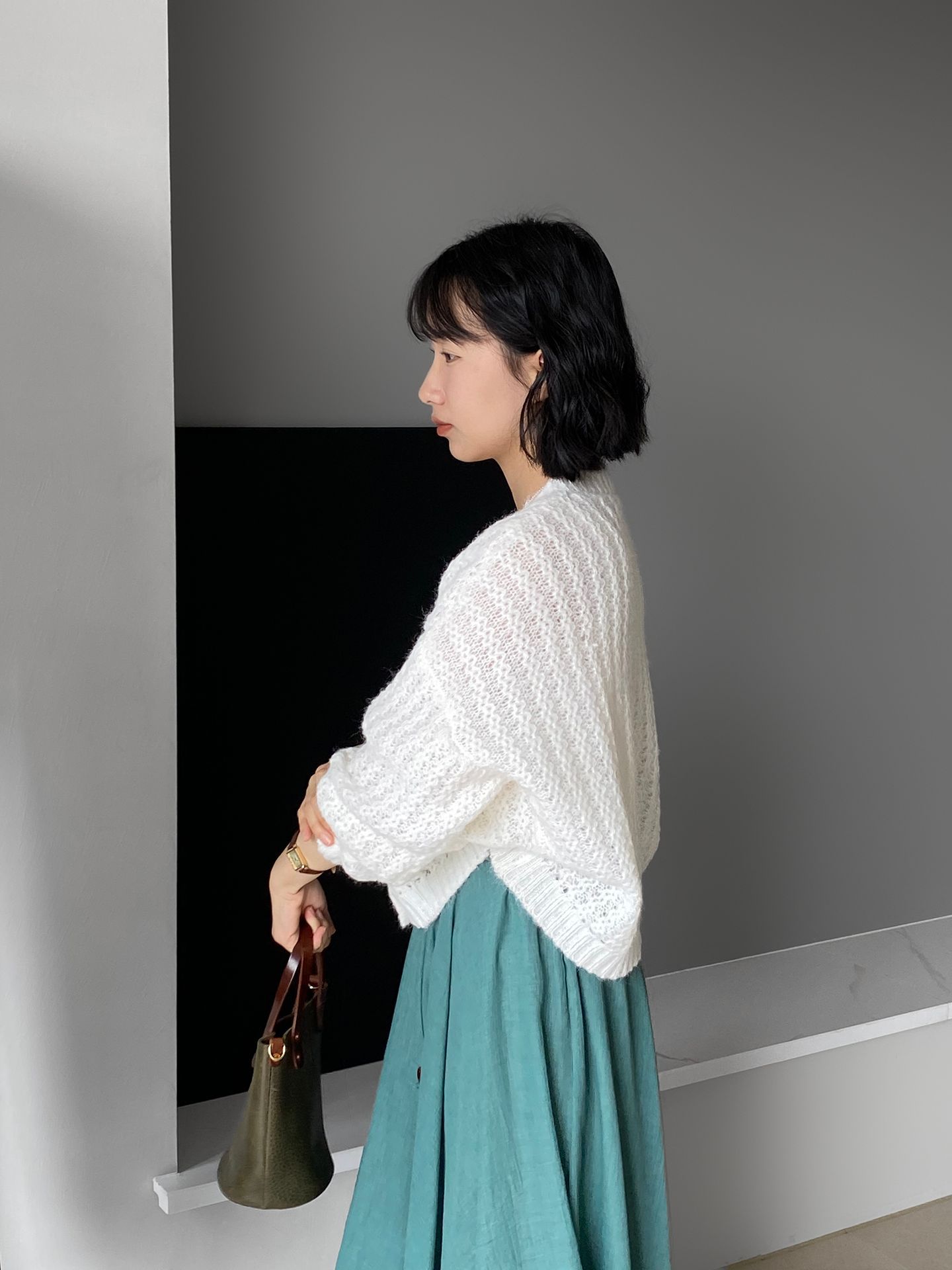 ニットカーディガン ふわり優しいモヘアカーディガン