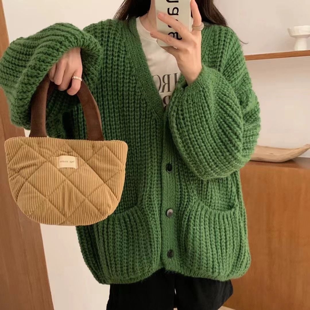 ニットカーディガン ふんわり包み込むモヘアカーディガン