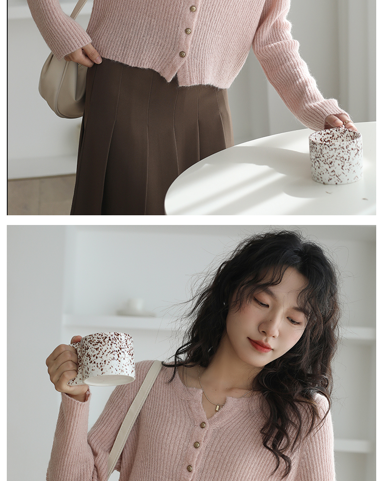 ニットカーディガン ふわり優美モヘアカーディガン