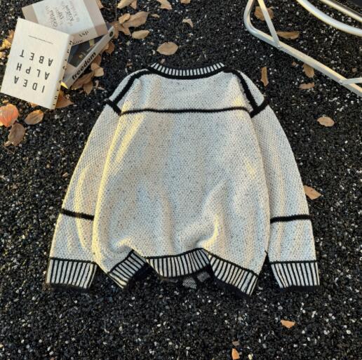 メンズ カーディガン  メンズ ニット カーディガン ボーダー柄