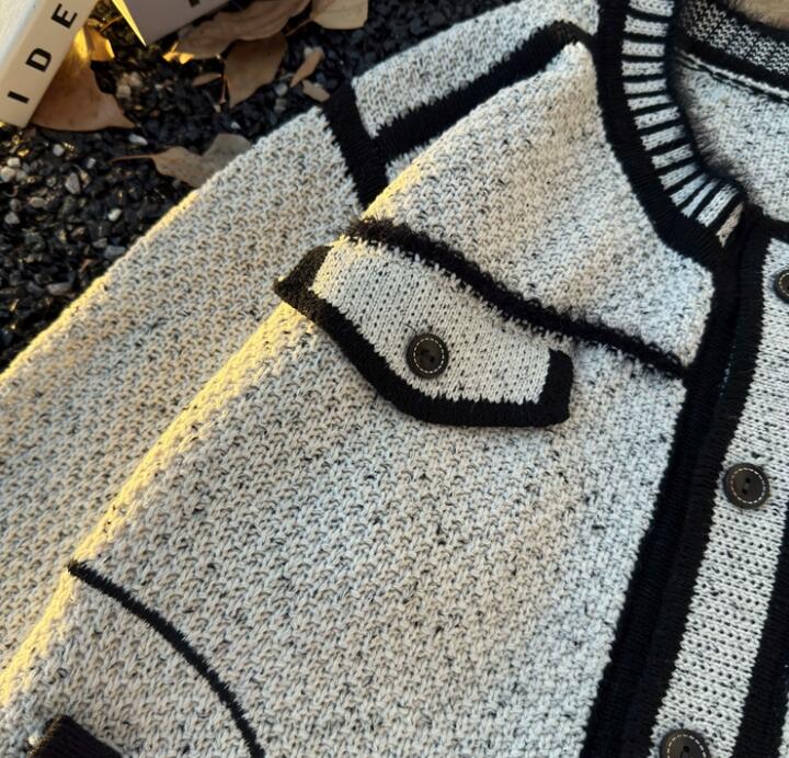 メンズ カーディガン  メンズ ニット カーディガン ボーダー柄