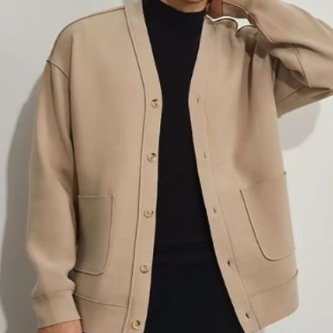 カーディガン メンズ カーディガン メンズ シンプル洗練ニットジャケット