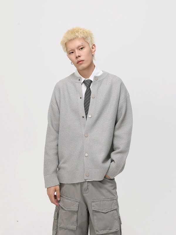 メンズ カーディガン  メンズ ニットカーディガン 秋冬新作 全3色