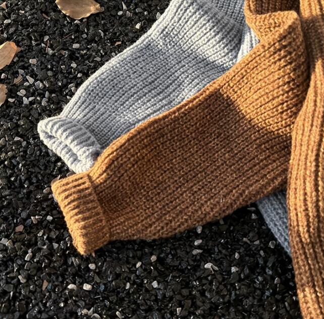 メンズ カーディガン  秋冬ニットカーディガン ブイネック メンズ