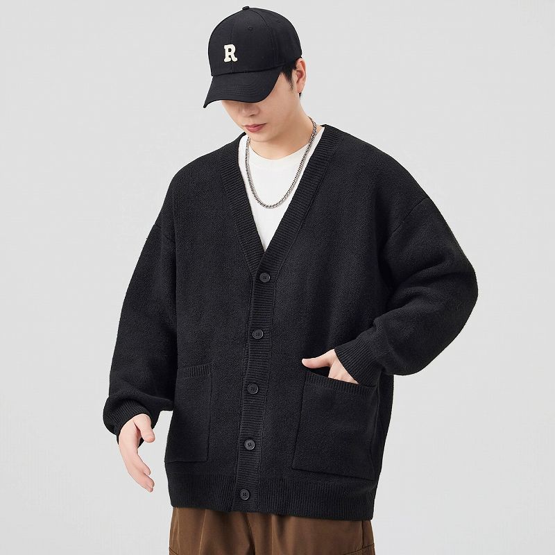 メンズ カーディガン  男性用ニットカーディガン 秋冬新作 全色展開