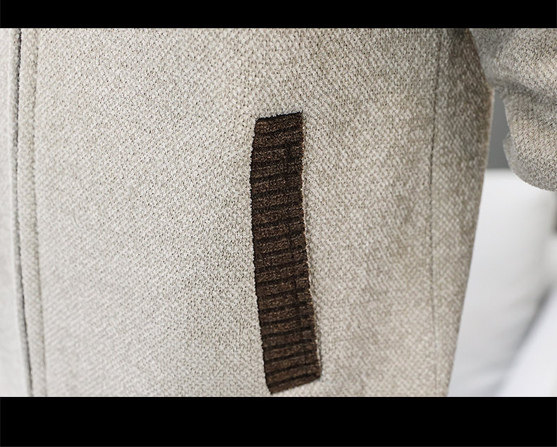 カーディガン メンズ 立ち襟飾り刺繍ロングカーディガン