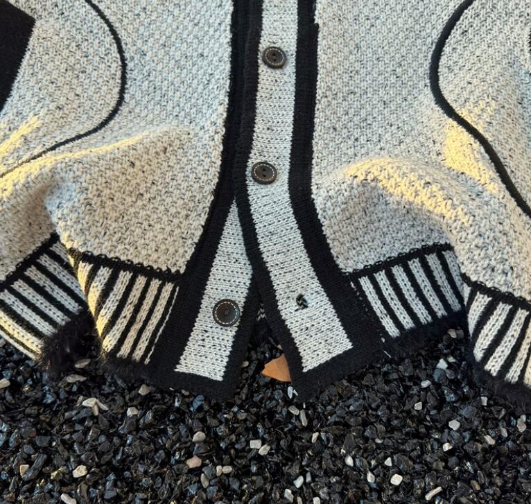 メンズ カーディガン  メンズ ニット カーディガン ボーダー柄