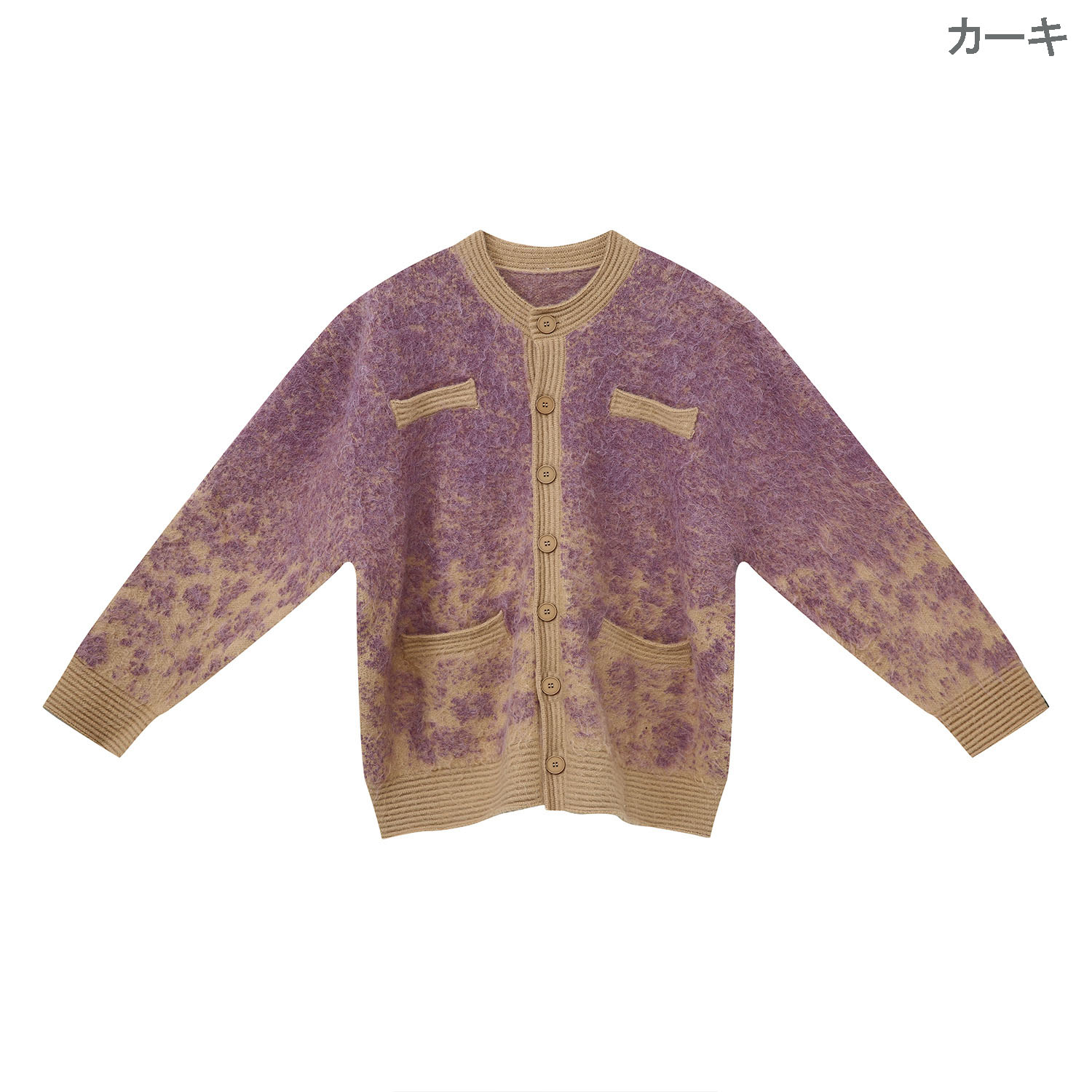 メンズ カーディガン  メンズ ブイネック ニットカーディガン 秋冬 全２色