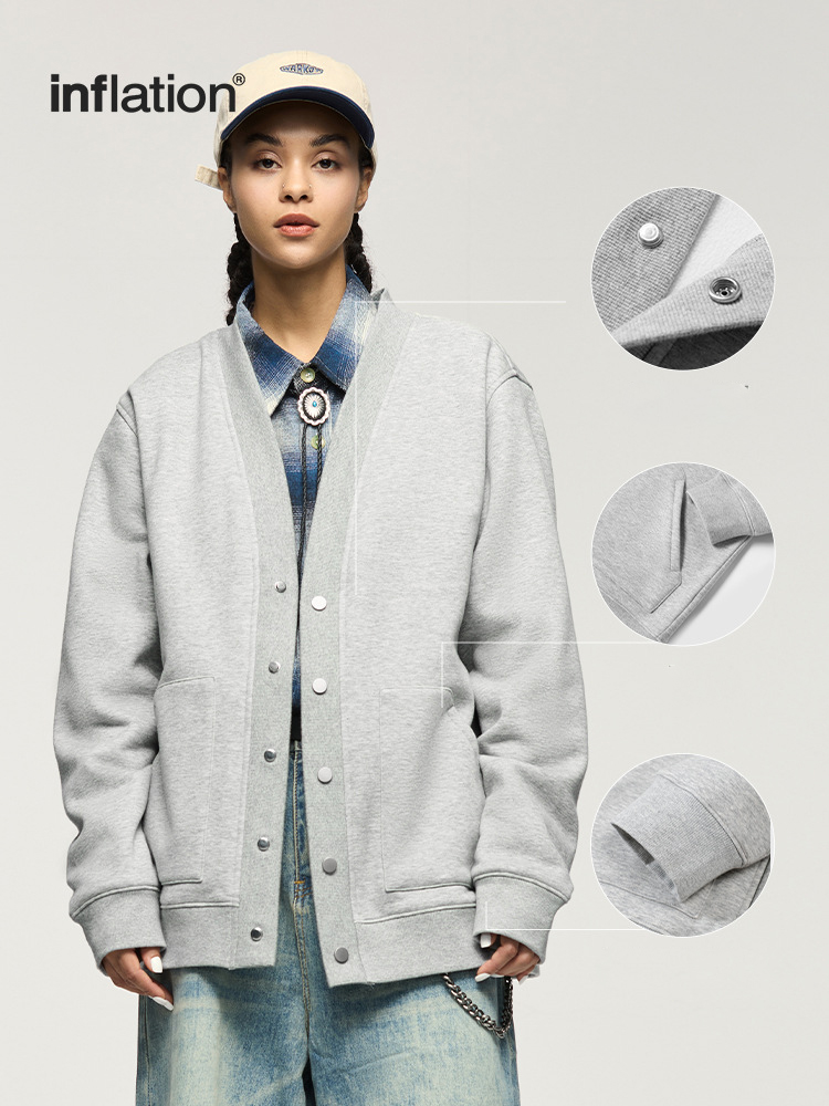 メンズ カーディガン  メンズ無地カーディガン秋冬新作カジュアルアウター全3色