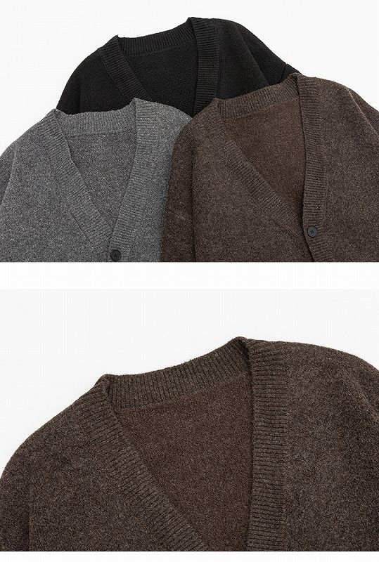 メンズ カーディガン  男性用ニットカーディガン 秋冬新作 全色展開