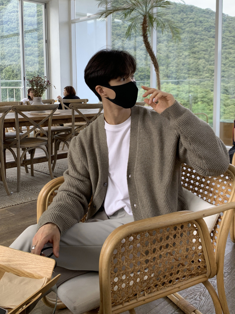 カーディガン メンズ 上質リラックスデイリーカーディガン