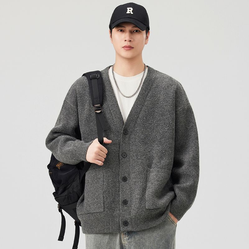 メンズ カーディガン  男性用ニットカーディガン 秋冬新作 全色展開