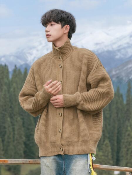 メンズ カーディガン  メンズ ニット カーディガン 秋冬 アウター