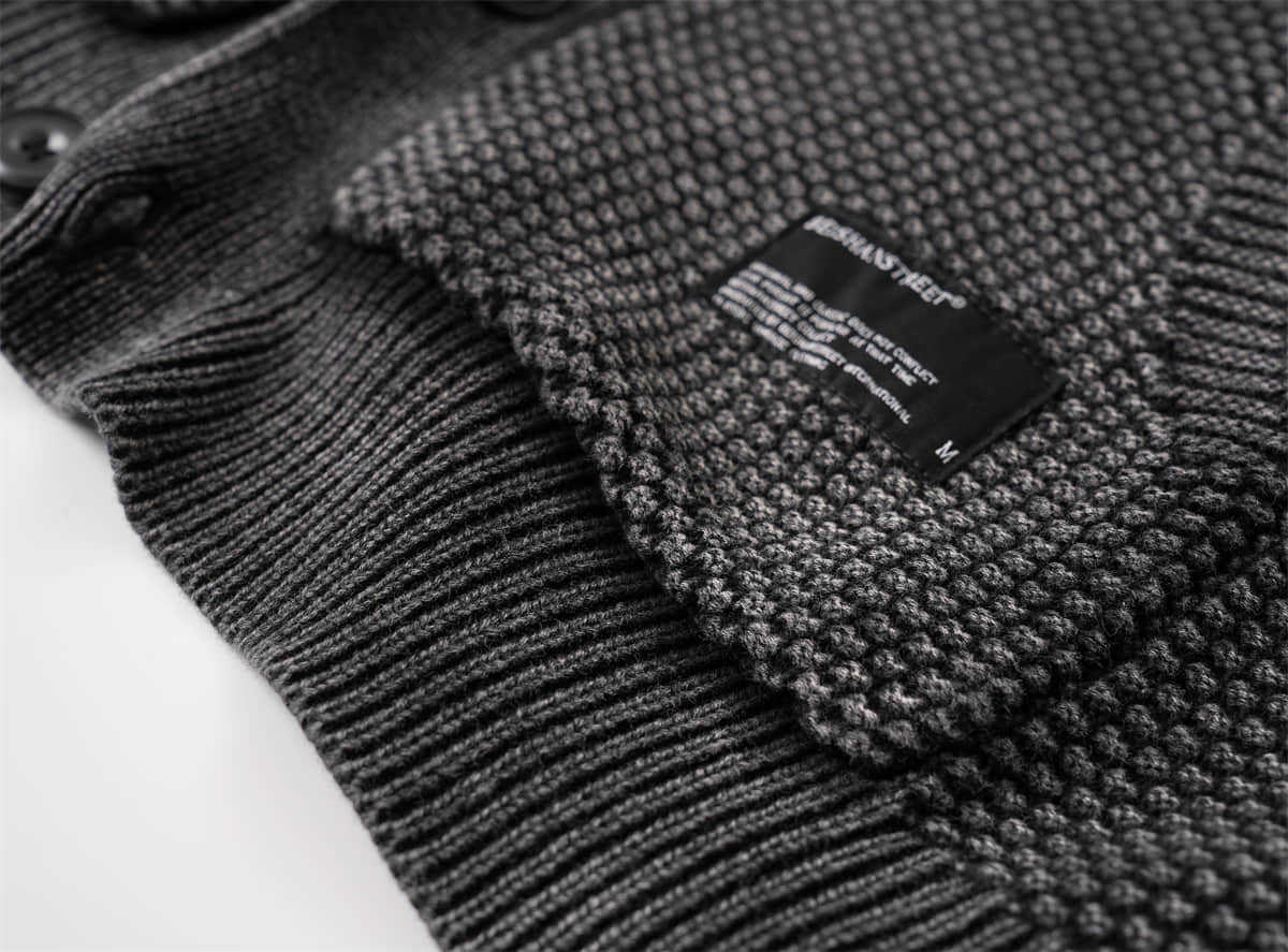 メンズ カーディガン  メンズ 古着風 ニットカーディガン 秋冬対応