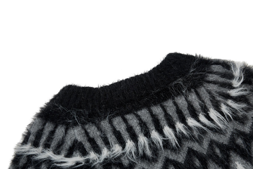 メンズ カーディガン  男性用ニットカーディガン秋冬新作幾何学模様