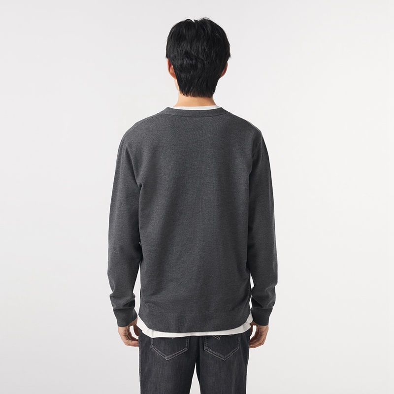 カーディガン メンズ シンプル上質ニットカーディガン
