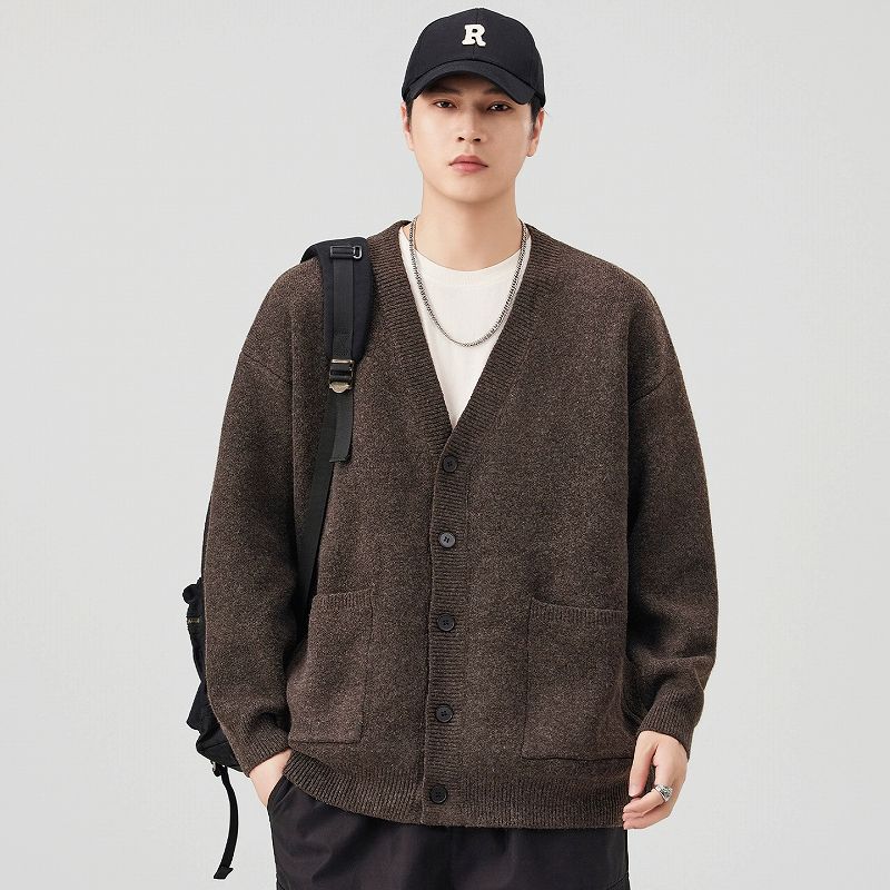 メンズ カーディガン  男性用ニットカーディガン 秋冬新作 全色展開