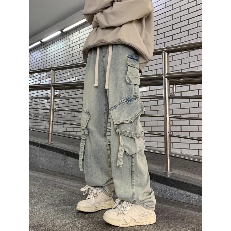  ストリート系オーバーサイズカーゴパンツ