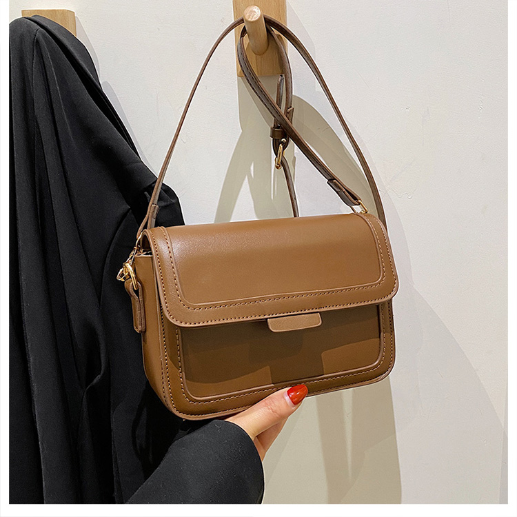 ビジネスバッグ レディース 上品格子模様フラップショルダー