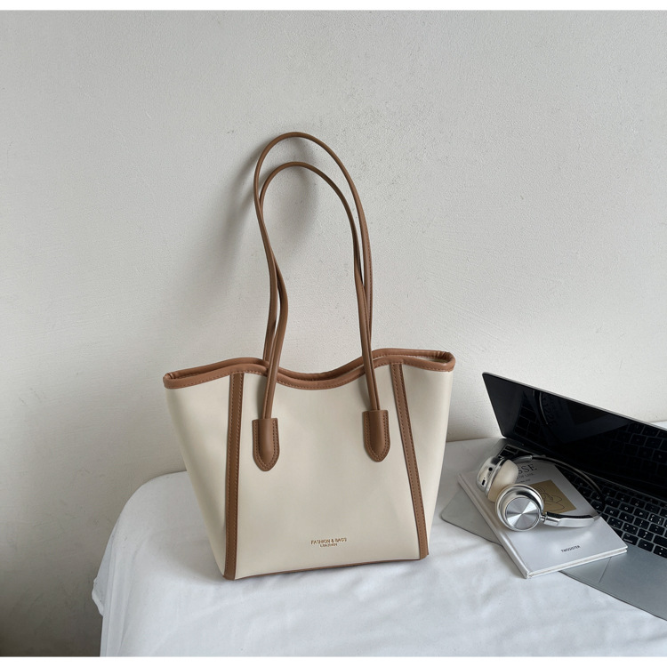 ビジネスバッグ レディース 上品シンプルバイカラートート