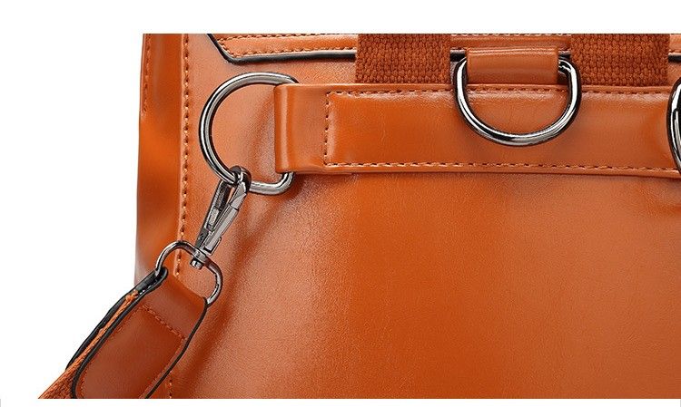 ビジネスバッグ レディース 上品スクエア形状 本革風リュック