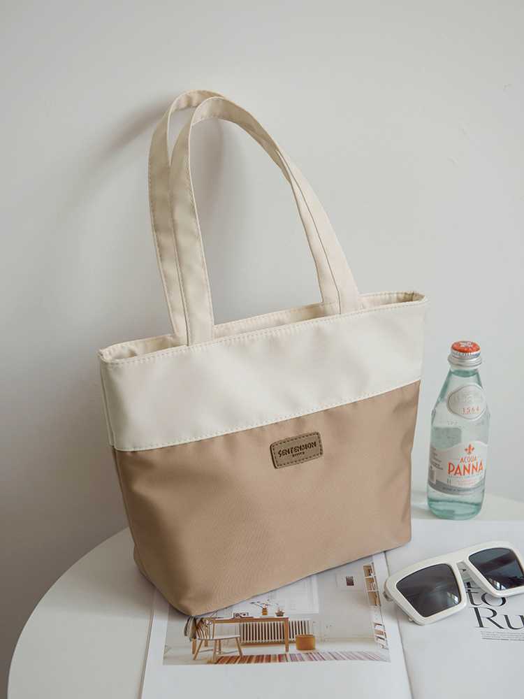 ビジネスバッグ レディース バイカラートートバッグ シンプル通勤