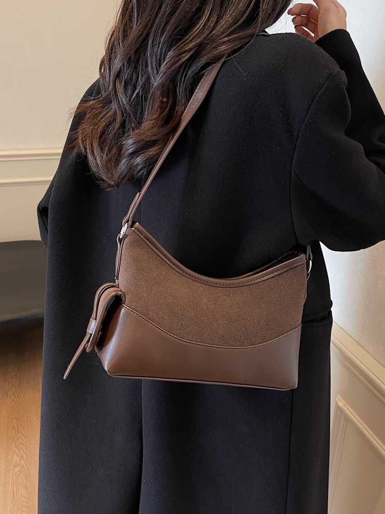 ビジネスバッグ レディース 洗練シンプル曲線美ショルダーバッグ