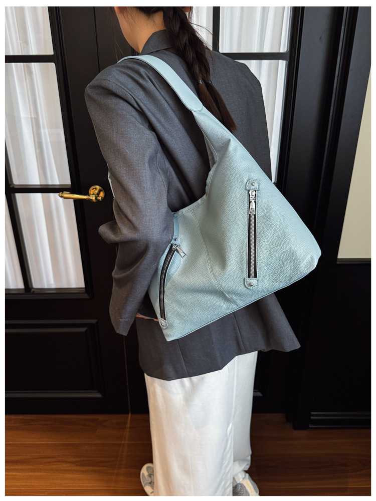 ビジネスバッグ レディース 上質感ホーボーショルダーバッグ