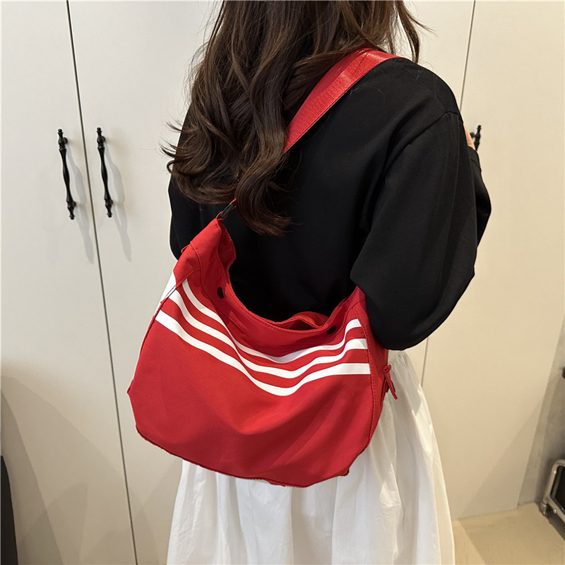 ビジネスバッグ レディース マリンストライプ ショルダーバッグ