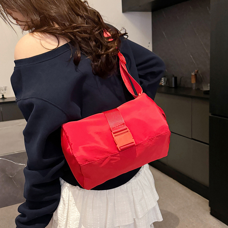 ビジネスバッグ レディース シンプル留め具ショルダーバッグ