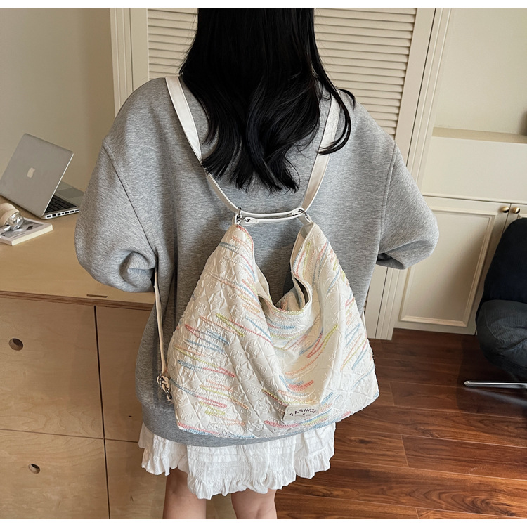 ビジネスバッグ レディース キルティング刺繍入り多機能ショルダー