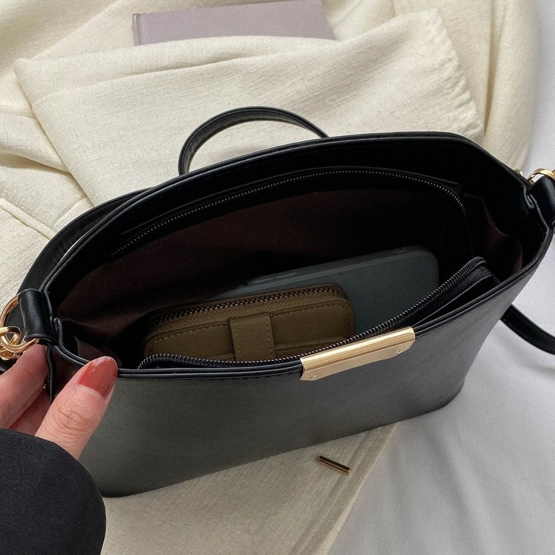 ビジネスバッグ レディース 上品シンプル 艶やか斜め掛けバッグ