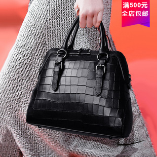 ビジネスバッグ レディース 上品な本革風フラップ式ショルダーバッグ