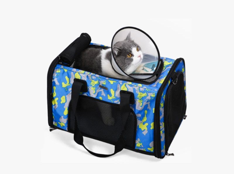 猫キャリーバッグ 通気性抜群メッシュ窓付き大容量ペット移動用鞄