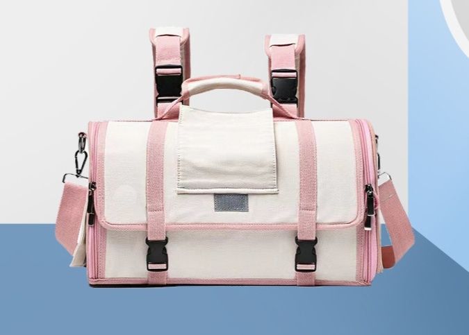 猫キャリーバッグ 多機能猫用 リュック兼用ボストン型