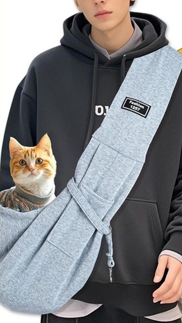 猫キャリーバッグ 斜めがけスリングショルダー