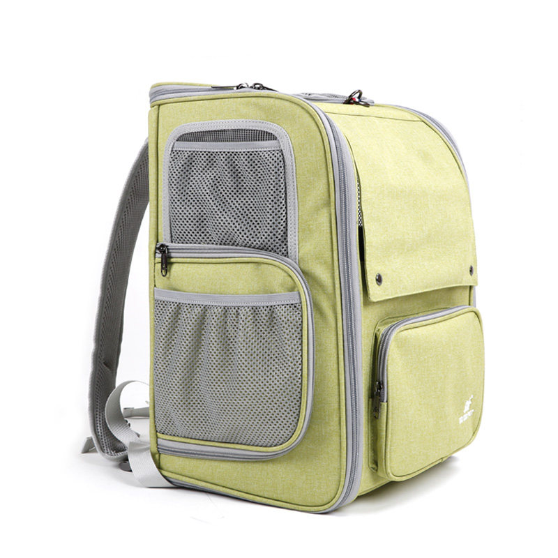 猫キャリーバッグ 多機能メッシュ窓付き猫用背負いキャリーバッグ