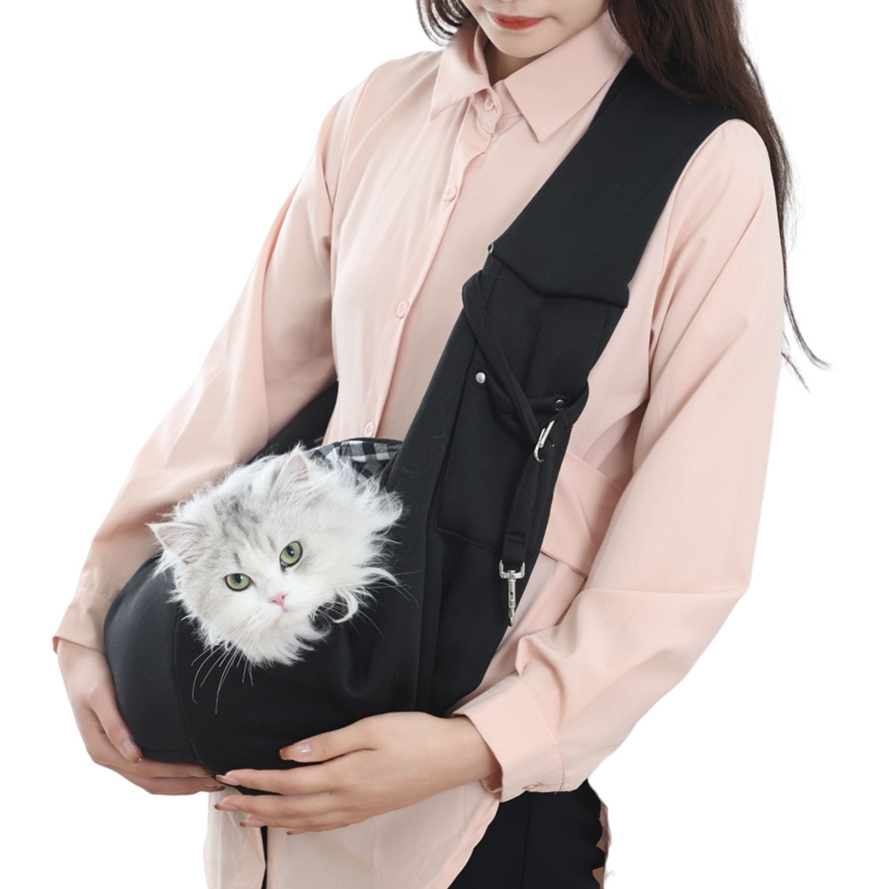 猫用抱っこスリングショルダーキャリーバッグ