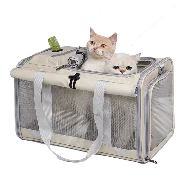 猫キャリーバッグ 通気メッシュ仕様の猫用ショルダーキャリーバッグ
