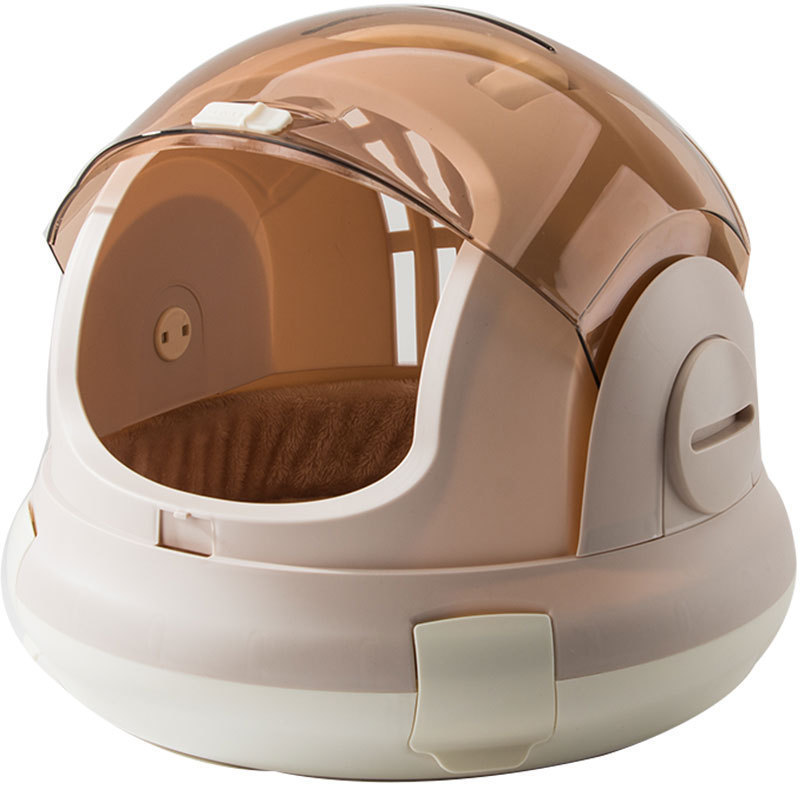 猫キャリーバッグ 宇宙船型ドーム猫用ハードキャリーバッグ